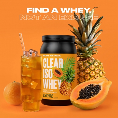 Body Attack Clear Iso Whey 無乳糖分離乳清蛋白- 900克