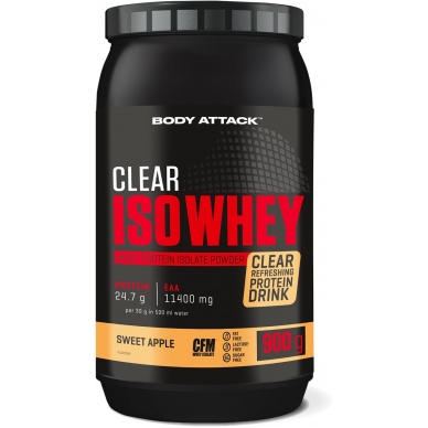 Body Attack Clear Iso Whey 無乳糖分離乳清蛋白- 900克