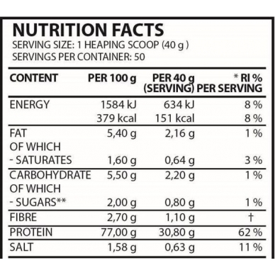 BMXX Protein Delight混合優質蛋白粉, 2000克