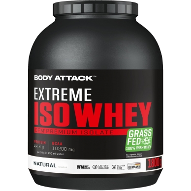 Body Attack Iso Whey 草飼牛分離乳清蛋白 (無麩質)-1800克/4磅