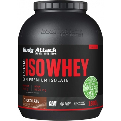 Body Attack Iso Whey 草飼牛分離乳清蛋白 (無麩質)-1800克/4磅