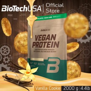BioTechUSA Vegan Protein, 純素食植物蛋白粉, 2000克 BioTechUSA Vegan Protein, 純素食植物蛋白粉, 2000克