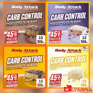 Body Attack Carb Control Protein Bar 低碳高蛋白棒- 100克 Body Attack Carb Control Protein Bar 低碳高蛋白棒- 100克