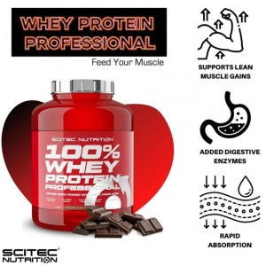 Scitec 100% Whey Protein Professional 乳清蛋白粉 (低糖), 2350克